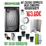 Kit Cultivo Completo Bajo Consumo 80x80x160cm